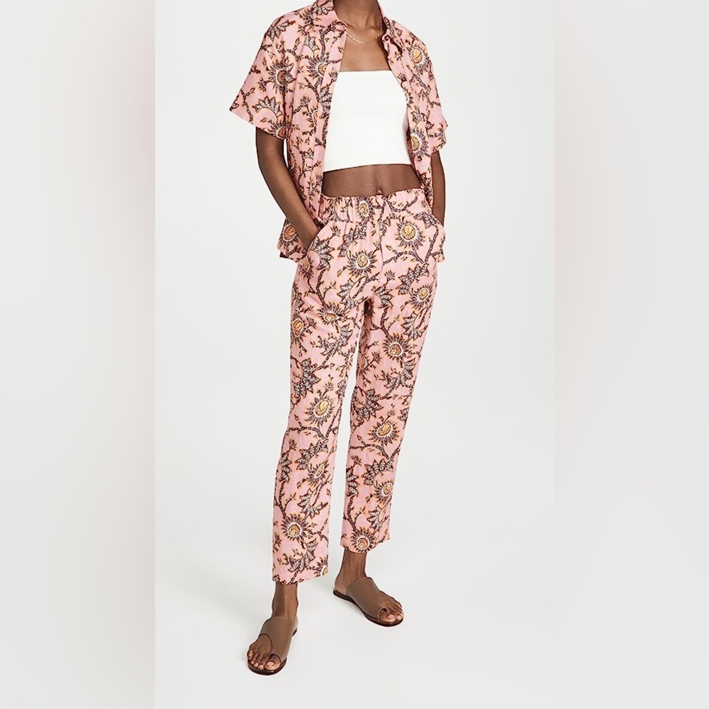 A.L.C. Sterling Top and Henry Pant in Linen Floral Print